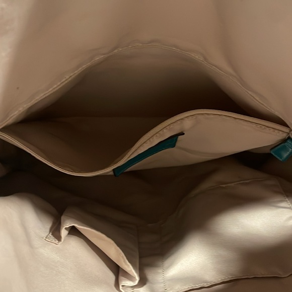 Coach Signature Tote Bag - Beige and Teal - Picture 11 of 16